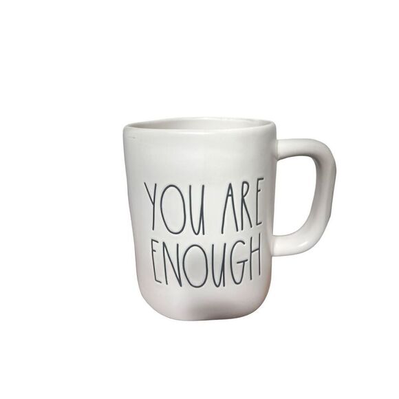 Rae Dunn Artesian Collection Coffee Mug Set of Two "You are Enough" & "Comfort" - Picture 2 of 6